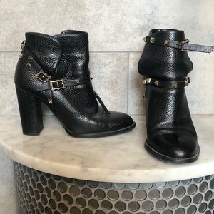 Valentino Beatle rockstud wrap bootie size 37 1/2